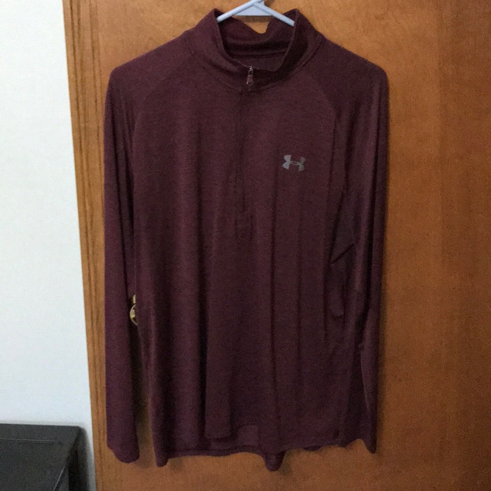 Maroon Under Armour Pullover 1/4 Zip